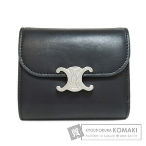 Celine Triomphe long Wallet leather